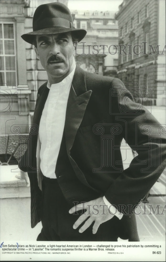 1984, Tom Selleck as Nick Lassiter in &quot;Lassiter&quot; - mjp30945 - Historic Images