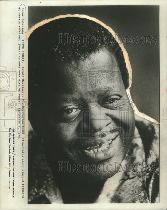 1975, Jazz Pianist Oscar Peterson - Historic Images