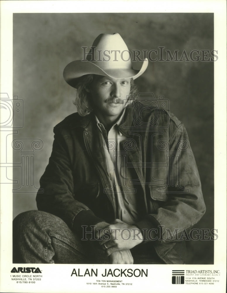 1991, Singer Alan Jackson, Album of the year nominee - mjp31045 - Historic Images