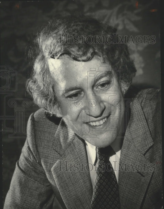 1979 Press Photo Louis Rukyser, writer of Business Column, United States - Historic Images