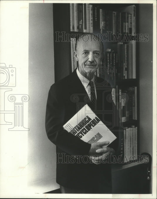 1973, Dr. Milton Rugoff editor "Britannica Encyclopedia" - Historic Images