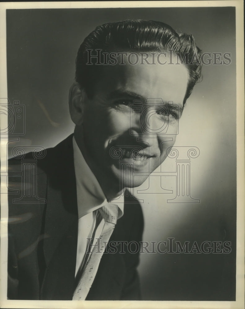 1954 Press Photo Singer, Jack Russell, TV Baritone - Historic Images