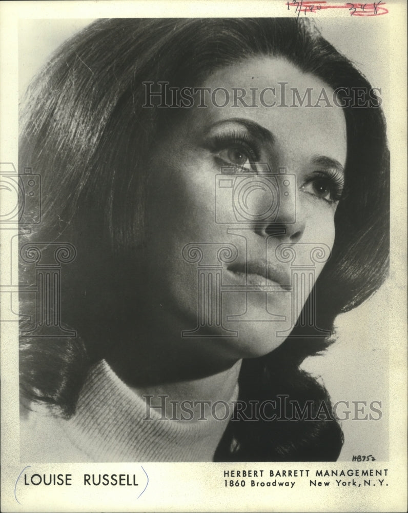 1975 Press Photo Louise Russell,United States Actress, singer - mjp31218 - Historic Images
