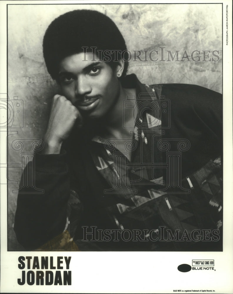 1990 Press Photo Stanley Jordan, US Guitar Player - mjp31326 - Historic Images