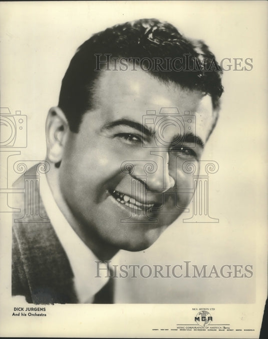 1953, Dick Jurgens, and his orchestra played in Milwaukee - Historic Images