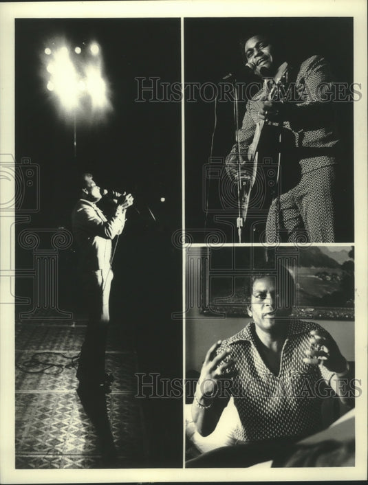 1974, Singer Charlie Pride, performing, interview for Americans All - Historic Images