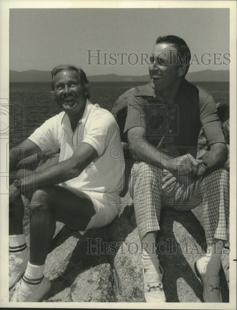 1973, Actors Dan Rowan and Dick Martin - mjp31539 - Historic Images