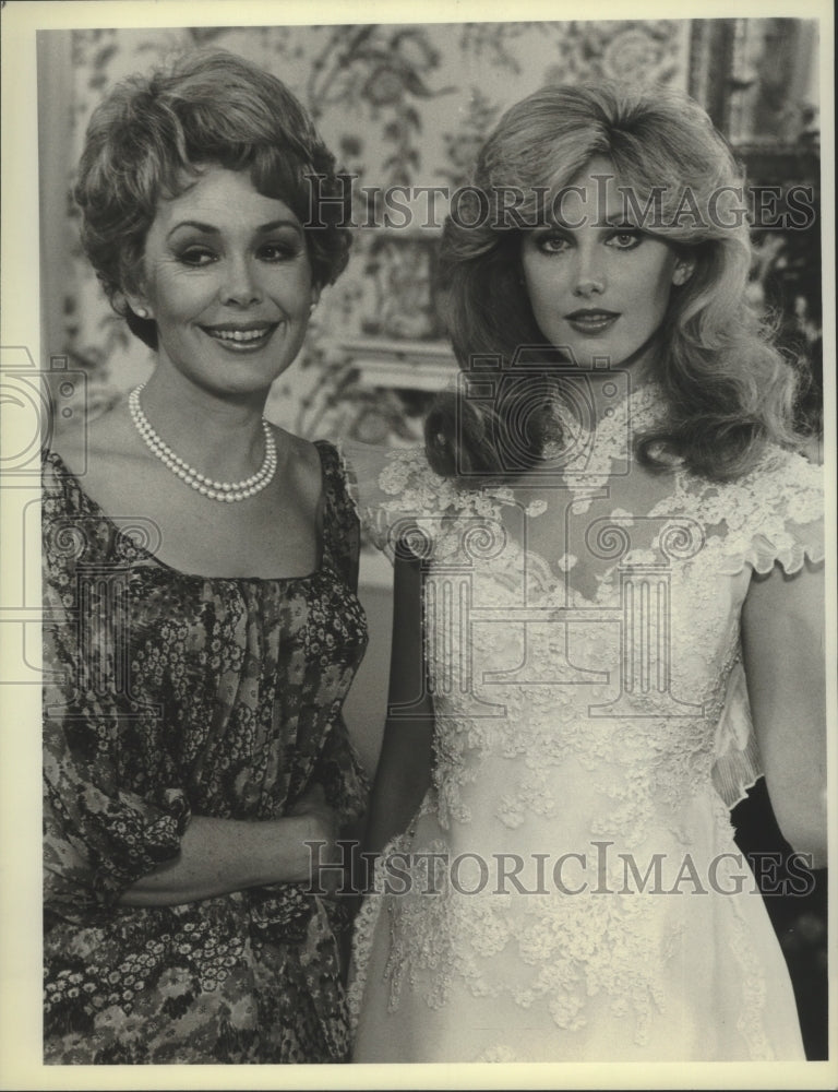 1980, Barbara Rush and Moran Fairchild in &quot;Flamingo Road&quot; - mjp31576 - Historic Images