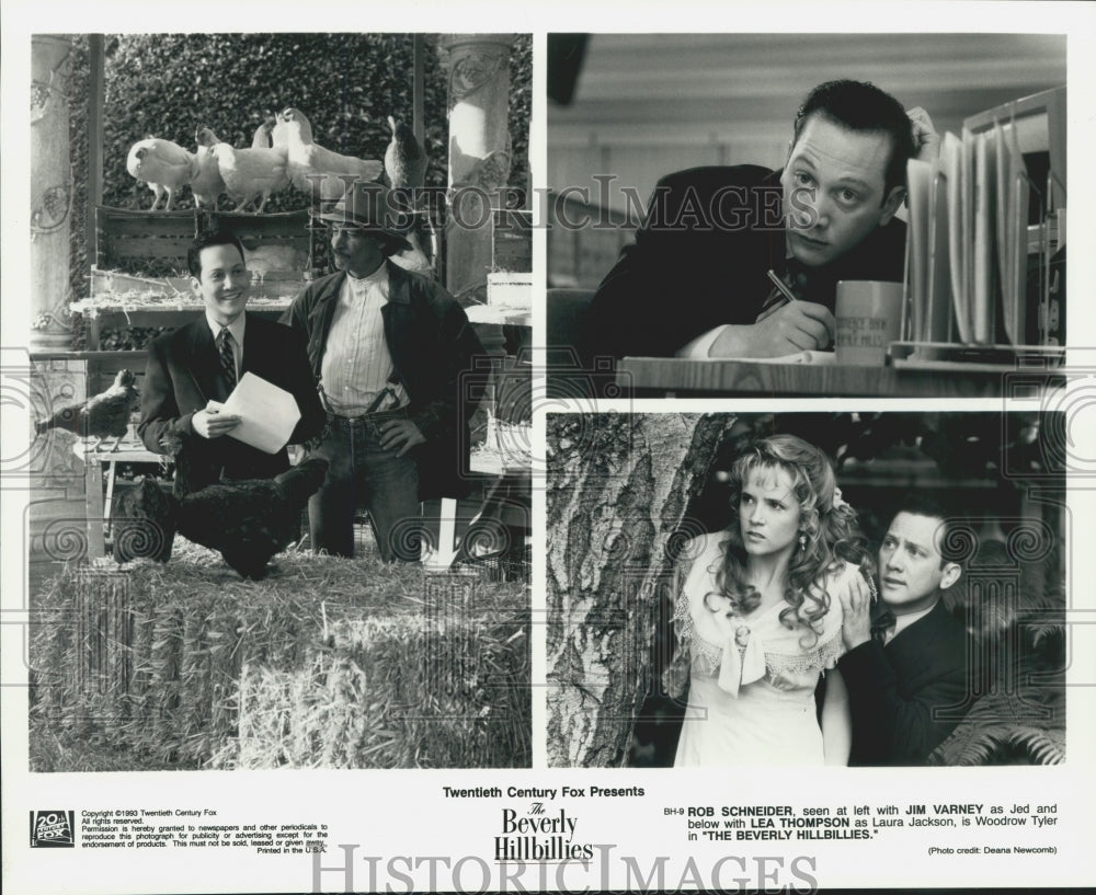 1993, S.N.L actor Rob Schneider stars in "Beverly Hillbillies" - Historic Images