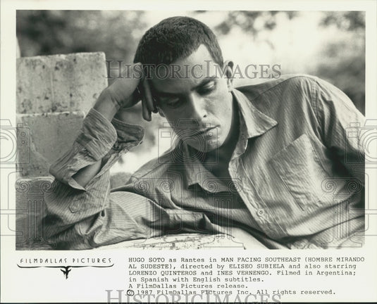 1987, Hugo Soto is the strange visionary in "Man Facing Southeast" - Historic Images