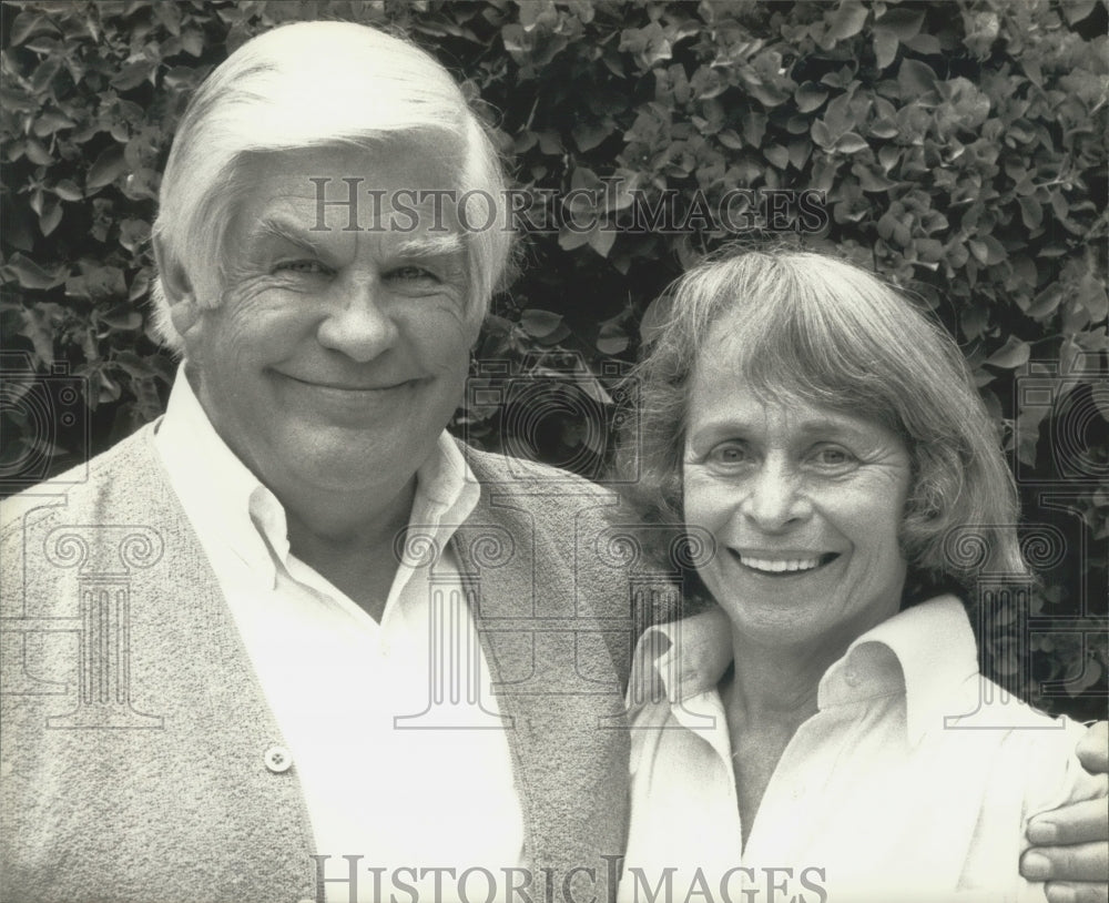 1980 Robert Soderberg &amp; Edith Sommer writers of &quot;As the World Turns&quot; - Historic Images