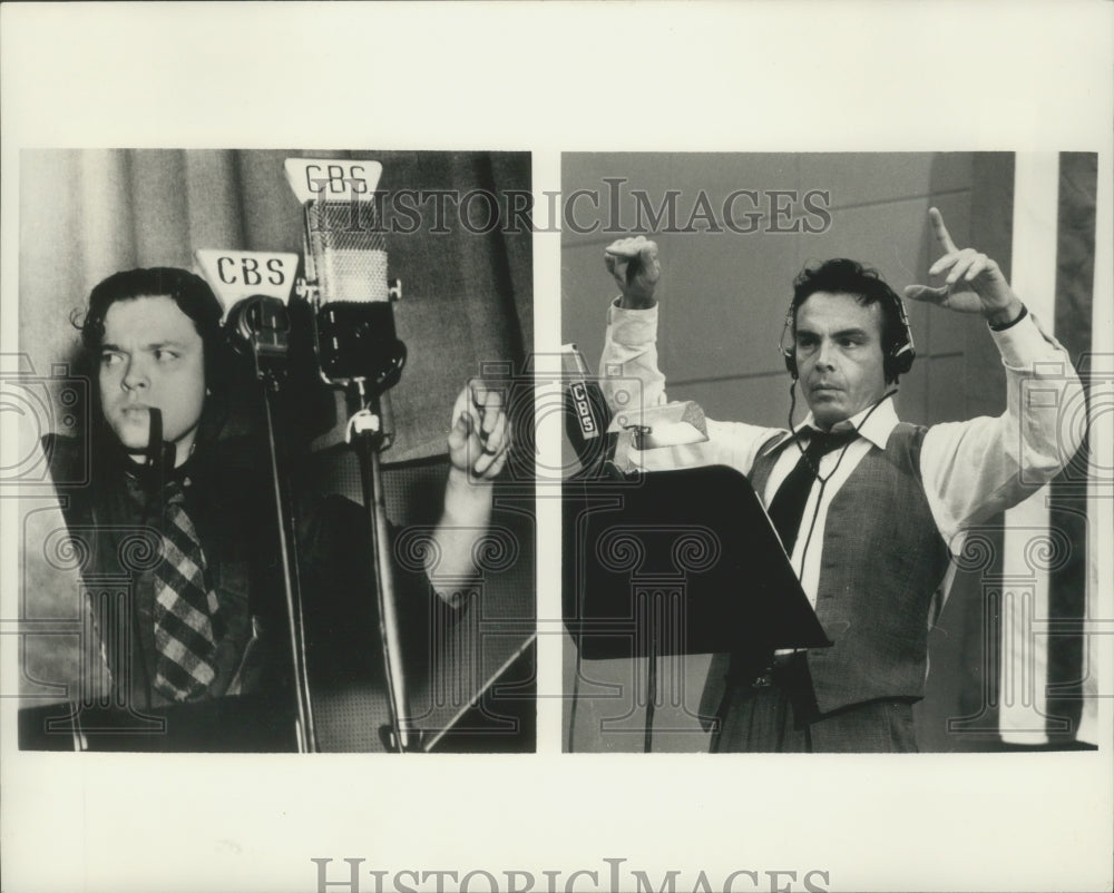 1975, Paul Shenar, in radio studio, The Night that Panicked America - Historic Images