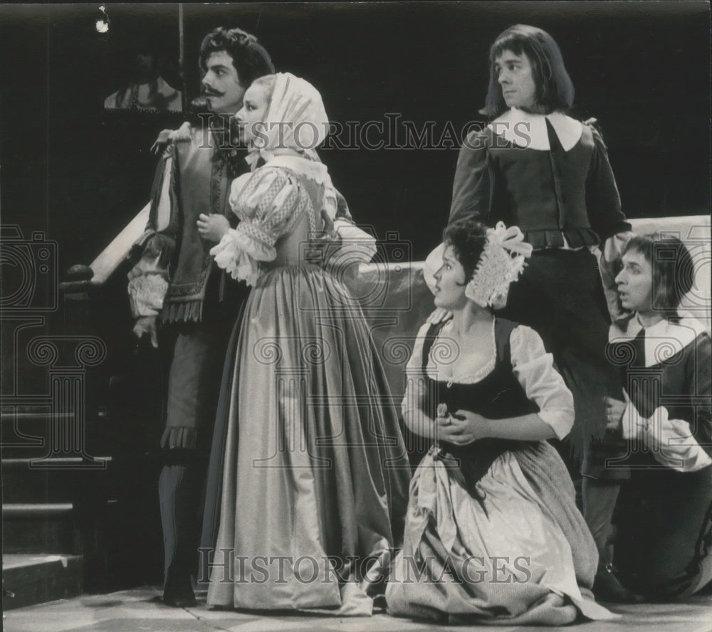 1965 Press Photo Actors on stage, Washington Square Theatre - mjp31818 - Historic Images