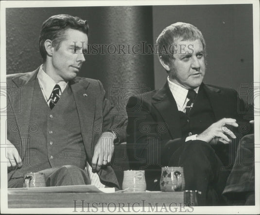 1979, Tom Curtis, Bill Sanders,Milwaukee cartoonists on WMVS program. - Historic Images