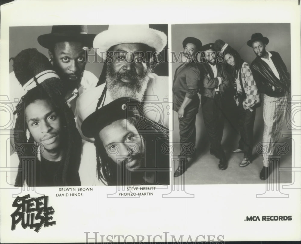 1989 Members Of Steel Pulse Appears With Reggae Sunsplash 1989 Tour - Historic Images