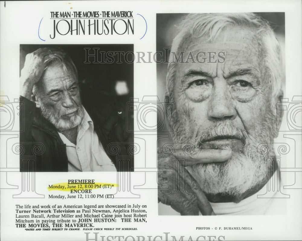 Press Photo &quot;John Huston: The Man, The Movies, The Maverick&quot; on Turner Network - Historic Images