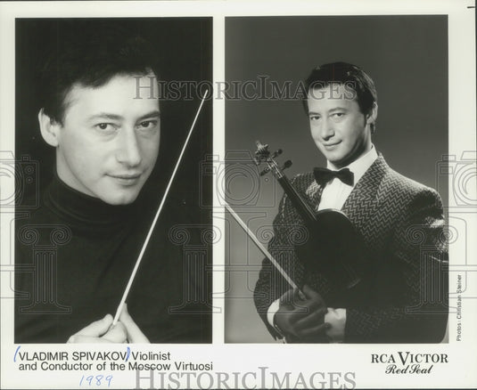 1989, Vladimir Spivakov, Violinist and Conductor of Moscow Virtuosi - Historic Images