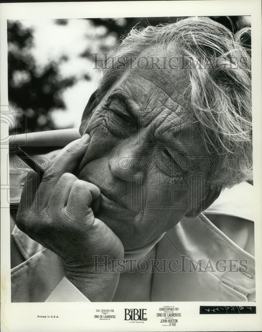 1967, John Huston director of "The Bible....in the beginning." - Historic Images