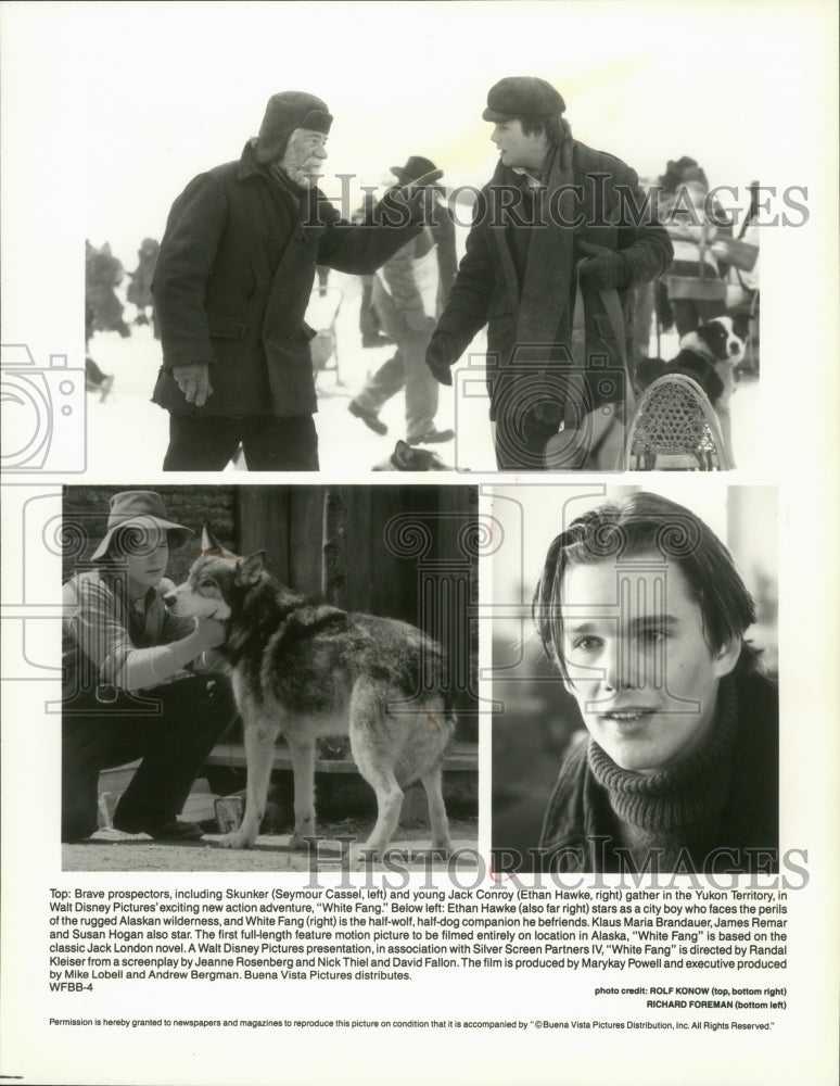 1991, Ethan Hawke In Various Scenes Of Walt Disney&#39;s &#39;White Fang&#39; - Historic Images