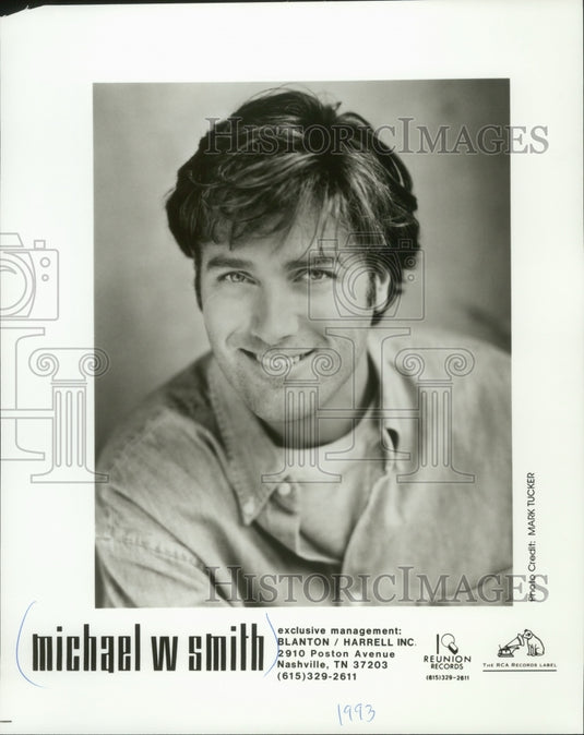 1993 Press Photo Musician Michael W. Smith - mjp32236 - Historic Images