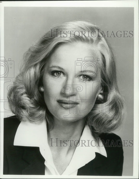 Press Photo Diane Sawyer, news correspondent - mjp32288 - Historic Images