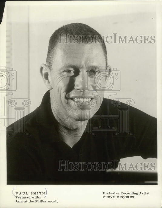 1962 Press Photo Jazz pianist, Paul Smith - mjp32358 - Historic Images