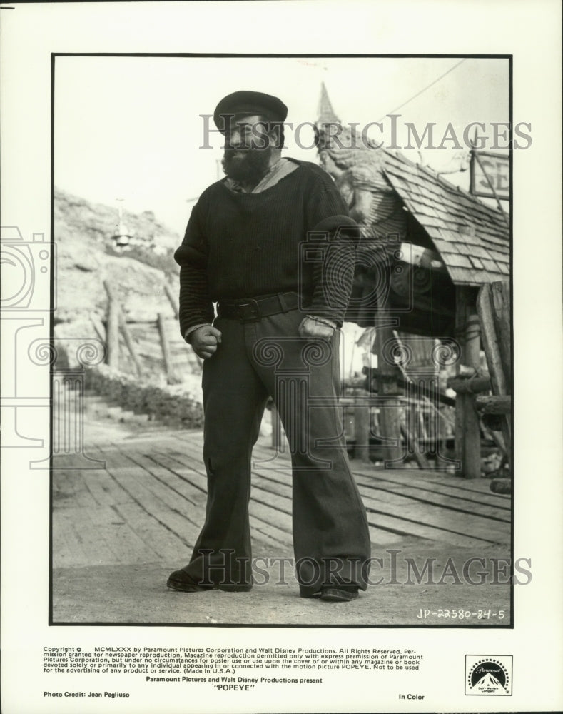 1981 Press Photo Paul Smith actor as Bluto in "Popeye." - mjp32367 - Historic Images