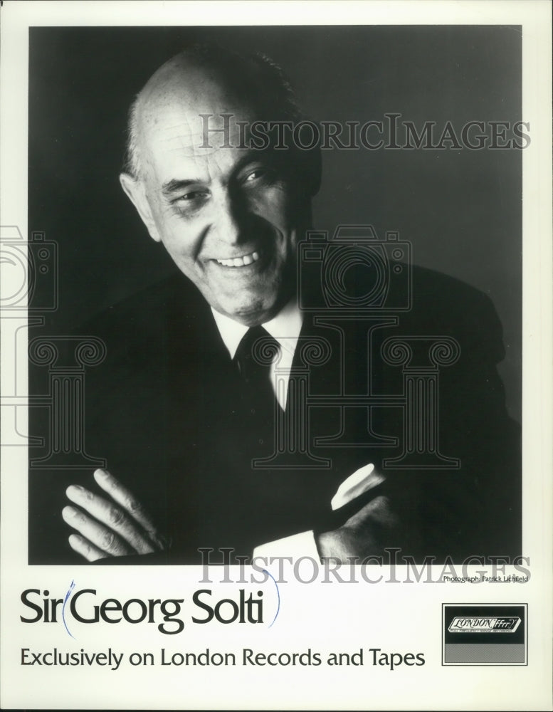 1982 Press Photo Music Director Of Chicago Symphony Orchestra Sir Georg Solti - Historic Images