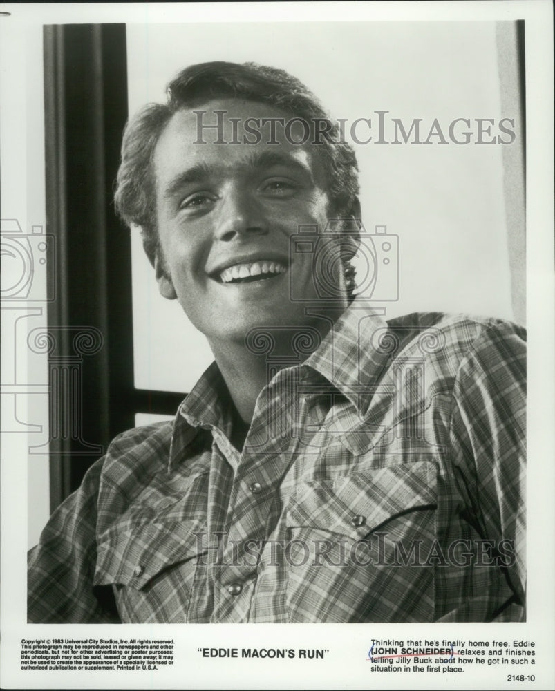 1983, United States Actor John Schneider in &quot;Eddie Macon&#39;s Run&quot; - Historic Images