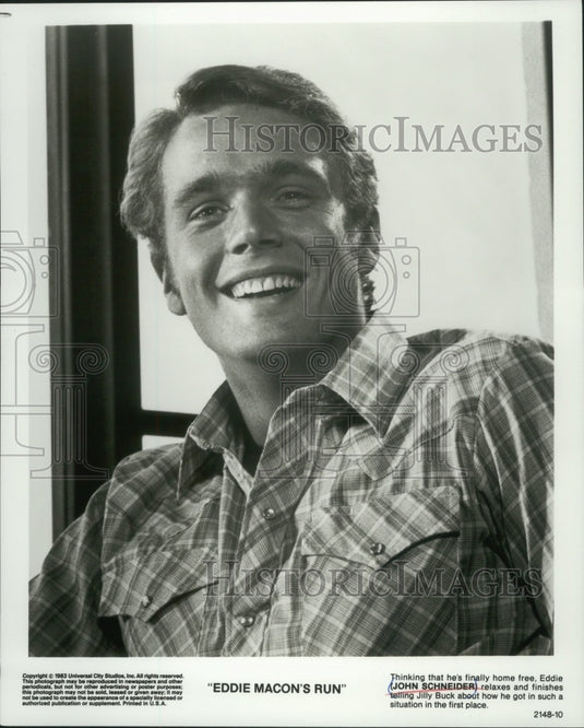 1983, United States Actor John Schneider in "Eddie Macon's Run" - Historic Images