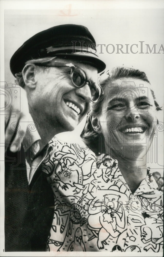 1958, Producer Lars Schmidt &amp; wife Actress Ingrid Bergman, Sweden - Historic Images