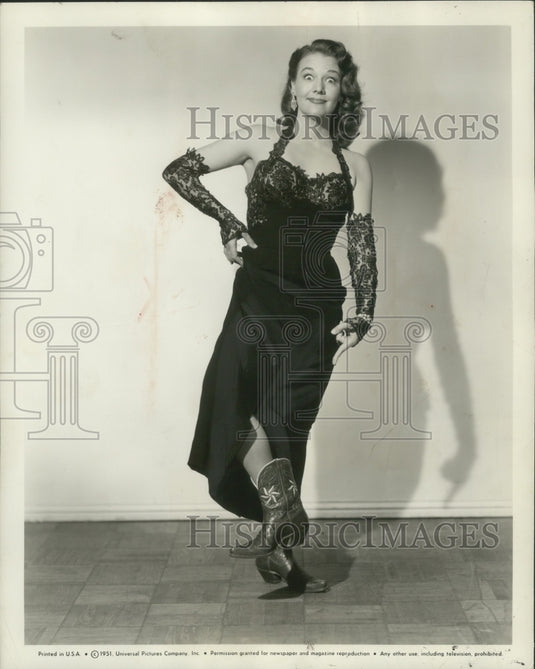 1951, Dorothy Shay sashays into town for weeks stay starting June 19 - Historic Images