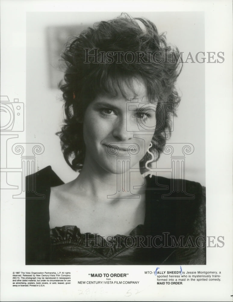 1987 Press Photo &quot;Maid to Order&quot; star Ally Sheedy - mjp32506 - Historic Images