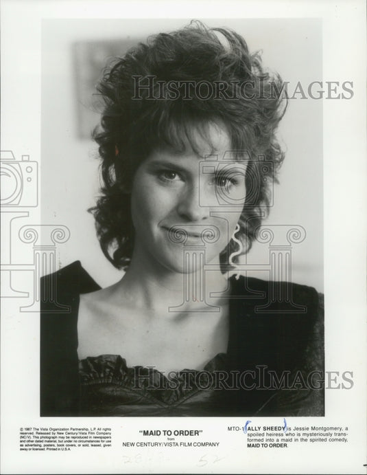1987 Press Photo "Maid to Order" star Ally Sheedy - mjp32506 - Historic Images