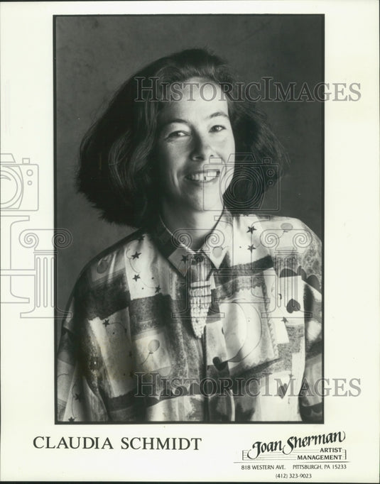 1993 Press Photo Milwaukeean Claudia Schmidt Plays At Wisconsin Series Concert - Historic Images