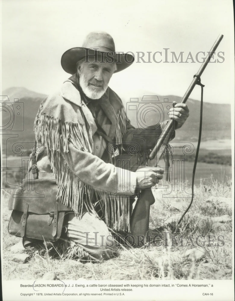1978, Jason Robards as J.J. Ewing in "Comes A Horseman" - mjp32614 - Historic Images