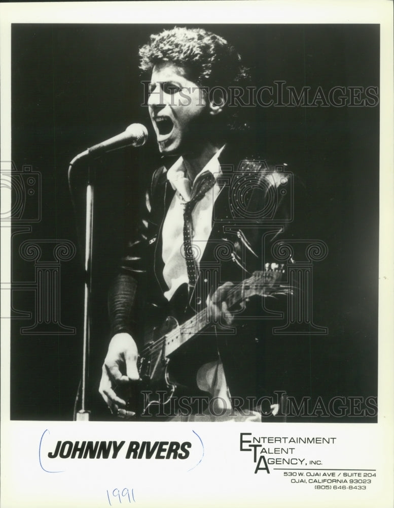 1991 Press Photo Singer Johnny Rivers - mjp32712 - Historic Images