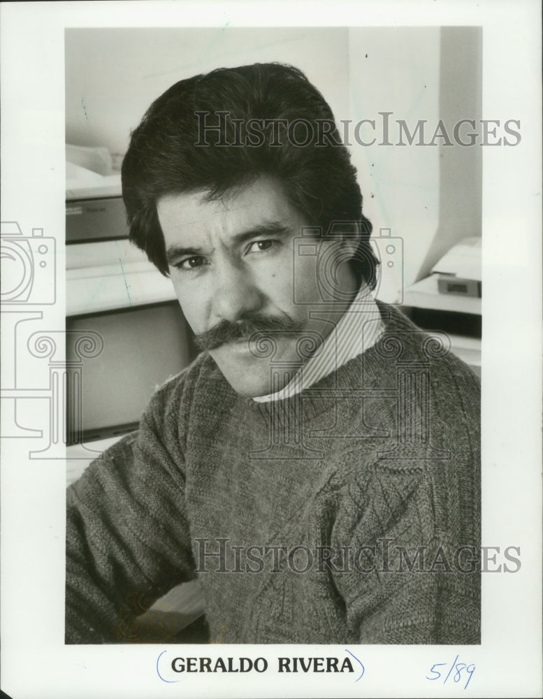 1989, Talk Show Host Geraldo Rivera - mjp32718 - Historic Images