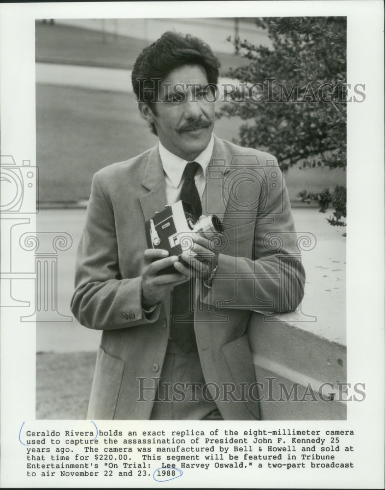 1988 Press Photo Television Show Host Geraldo Rivera - mjp32721 - Historic Images