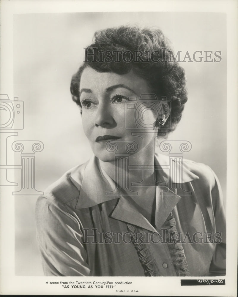 1951, Actress Thelma Ritter In 'As Young As You Fell' - mjp32738 - Historic Images