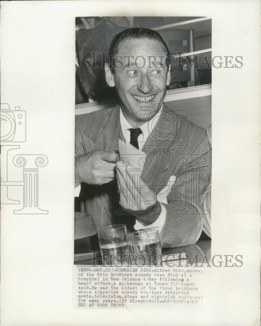 1965, Comedian Alfred Ritz - mjp32742 - Historic Images