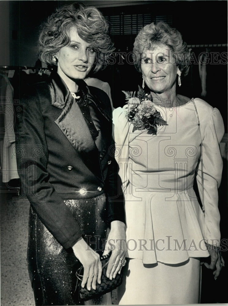 1986 Press Photo Actress Jill Ireland at American Cancer Society Ball-Historic Images