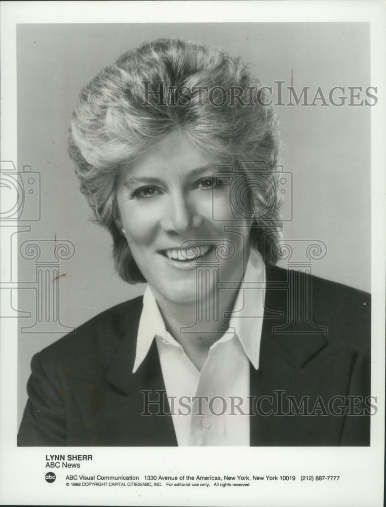 1992 Press Photo Lynn Sherr ABC Newscaster - mjp32962 - Historic Images