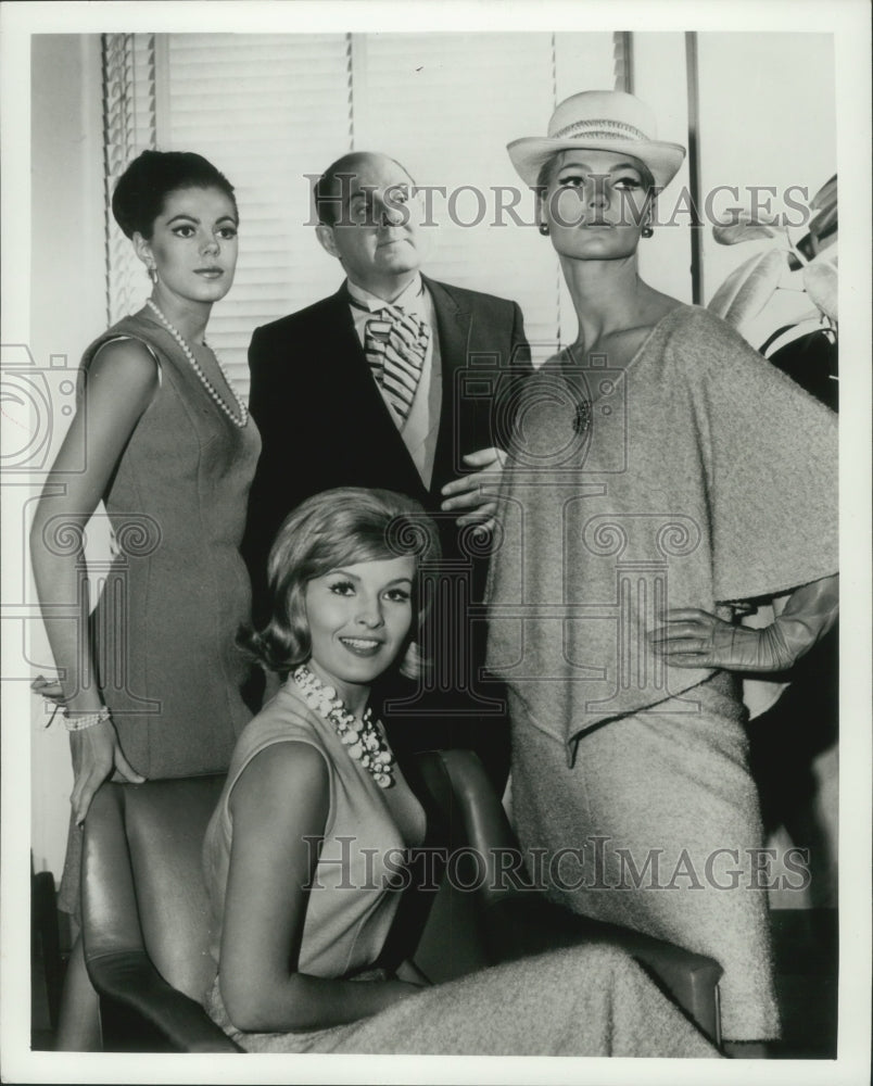 1965, Sylvia Sand &amp; other stars of &quot;Many Happy Returns&quot; on CBS-TV - Historic Images