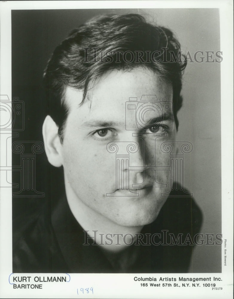 1989 Press Photo Kurt Ollmann, baritone - mjp33055 - Historic Images