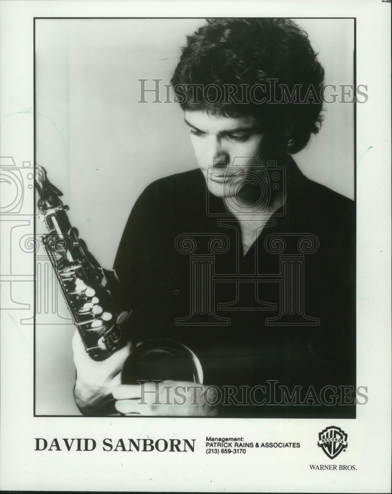 1984, David Sanborn, saxophonist, United States - mjp33064 - Historic Images