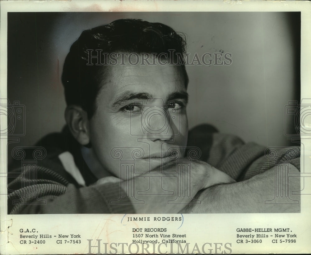 1965, Singer Jimmie Rodgers - mjp33162 - Historic Images