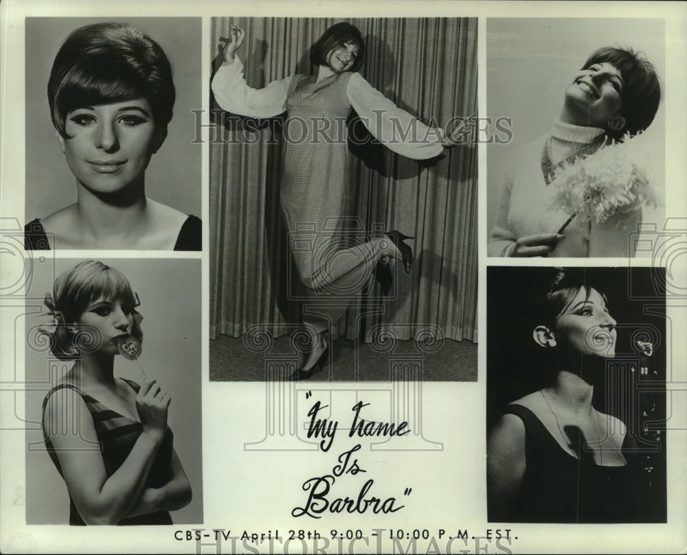 1965, Actress and singer Barbra Steisand &quot;My name is Barbra&quot; - Historic Images