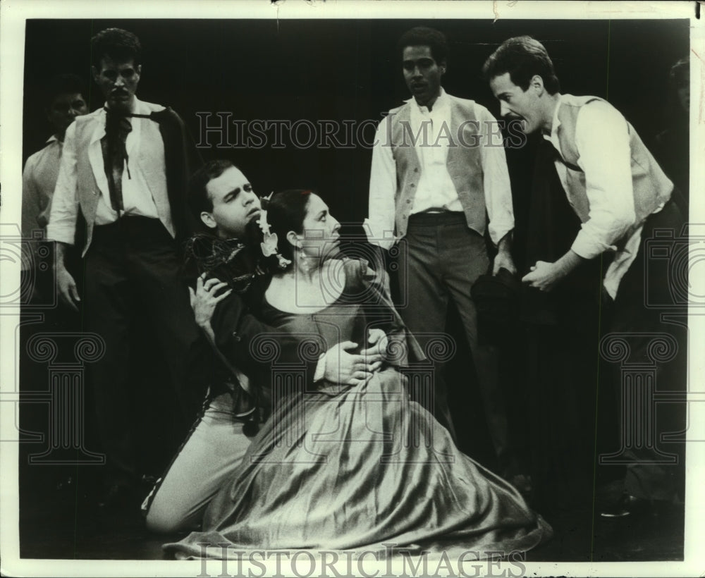 1992, Members of the Repertorio Espana in "Luisa Fernanda" - Historic Images
