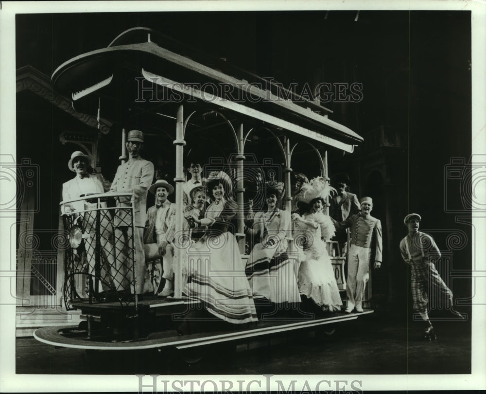 1989, Actors in Broadway musical &quot;Meet Me in St. Louis&quot; at Gershwin - Historic Images